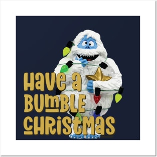 Classic Christmas Abominable Snowman Merry Christmas © GraphicLoveShop Posters and Art